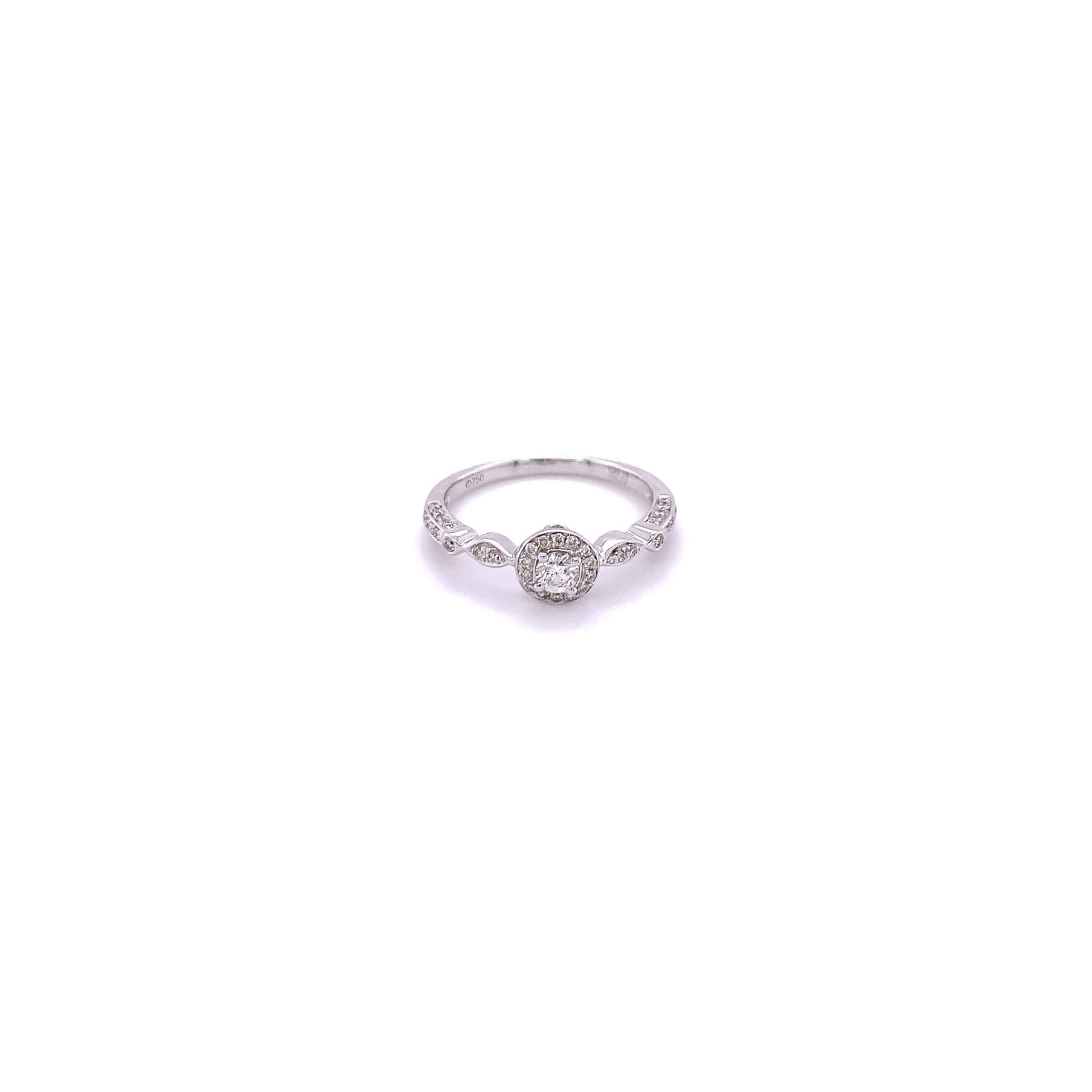 圓形鑽石戒指
