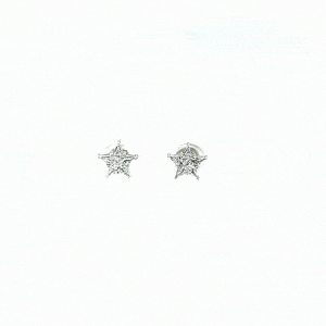 星形鑽石耳環