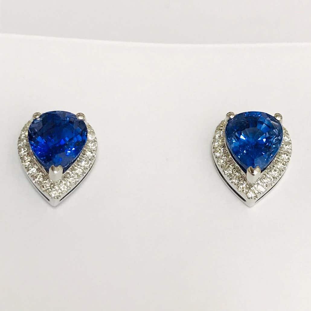 藍寶石耳環