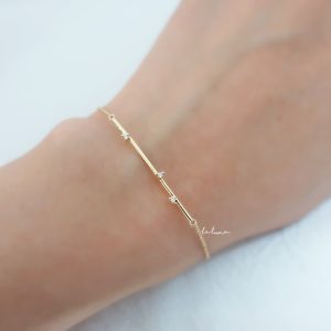簡約鑽石18k金鑽石手鏈腳鏈 Simple Diamond 18k White Gold Bracelet