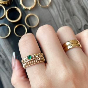 羅馬建築風18k金戒指 Roman Architecture Style 18k Rings