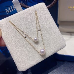 海水Akoya珍珠雙層18k金頸鏈 AKOYA Pearl 2 Layers 18k Necklace